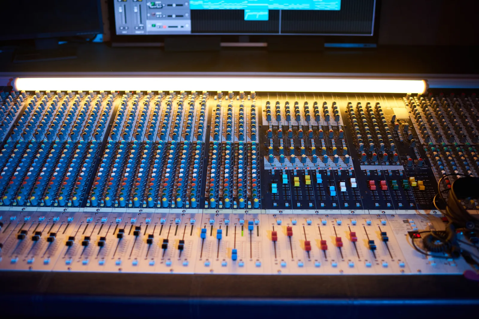 best audio mixing console — professional studio photograph
