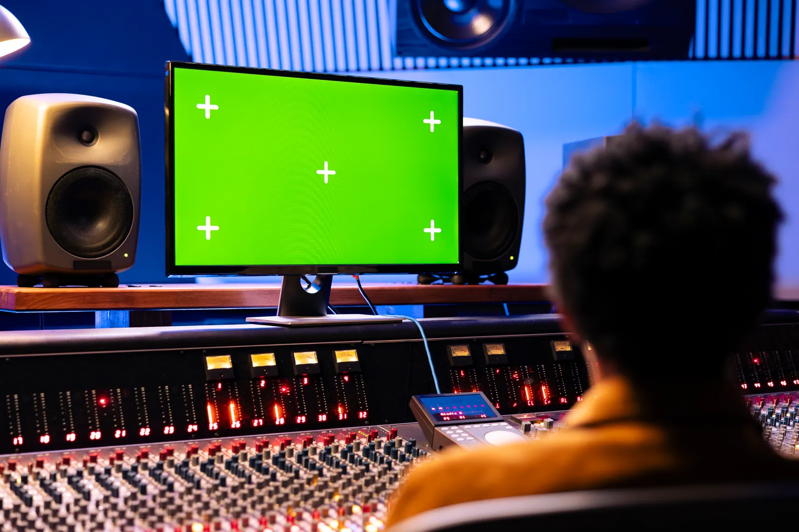 best monitor for music production — professional studio photograph