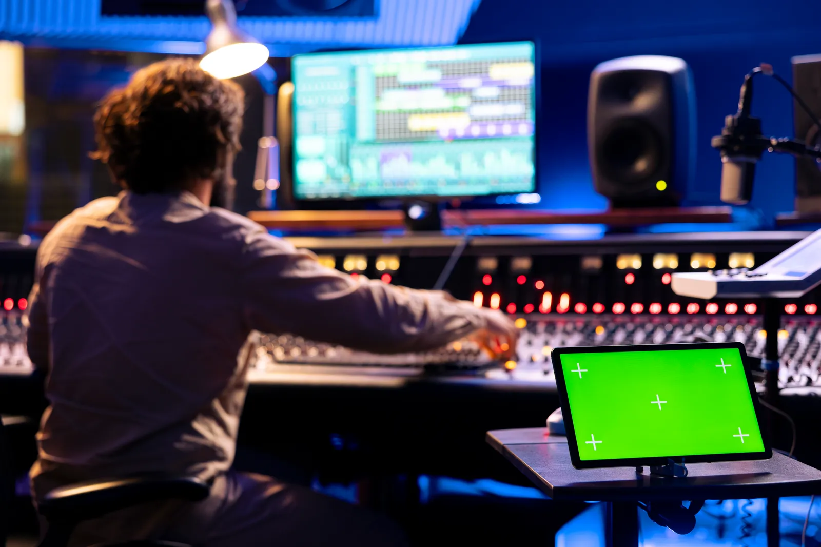 cheap daw control surface — professional studio photograph