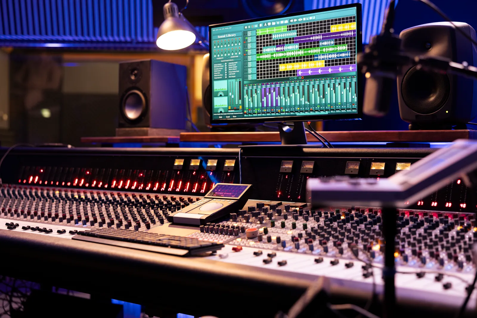 motorized fader — professional studio photograph